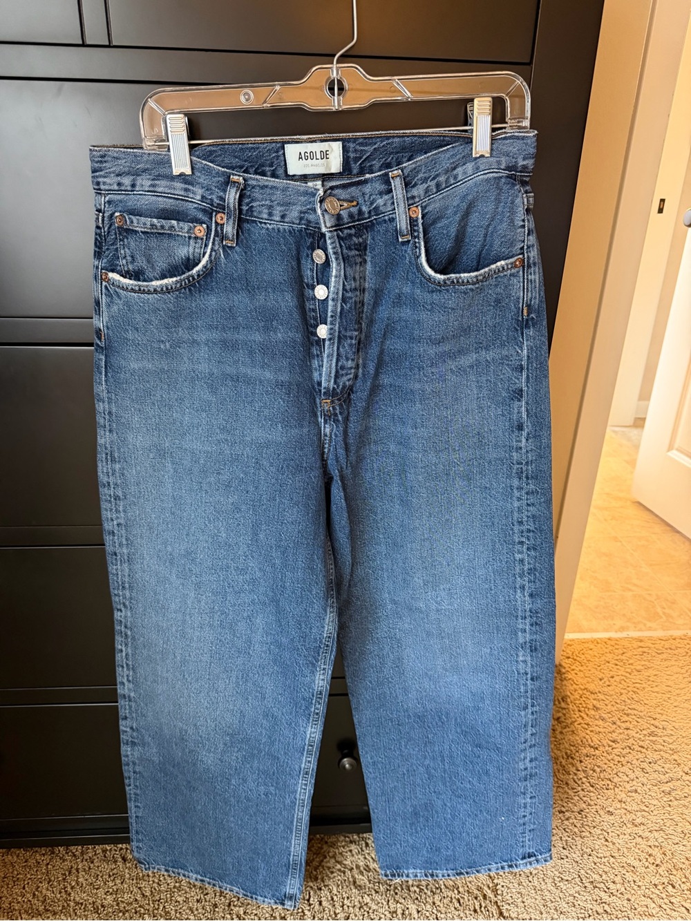 AGOLDE Women’s REN High Rise Wide Leg Jean Size 29 wash Control